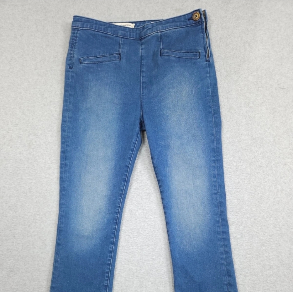 Pilcro and The Letterpress High Rise Blue Denim, Skinny Jeans, Size 28, EUC